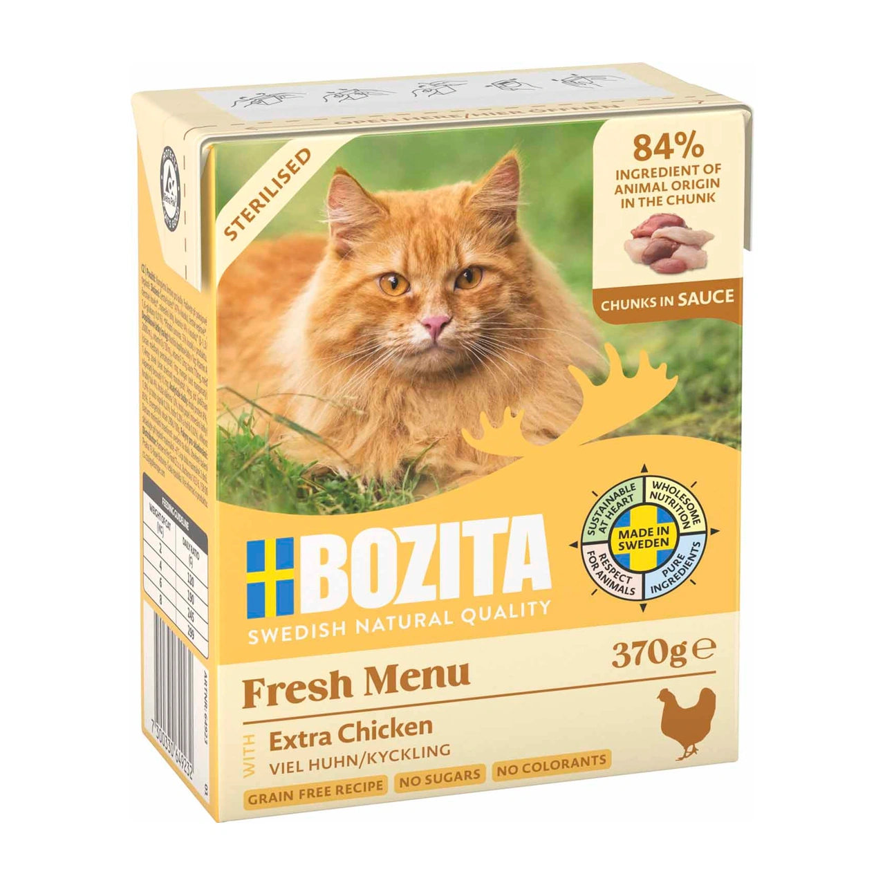 Bozita Sterilised Extra Chicken i sauce til kat 370 g
